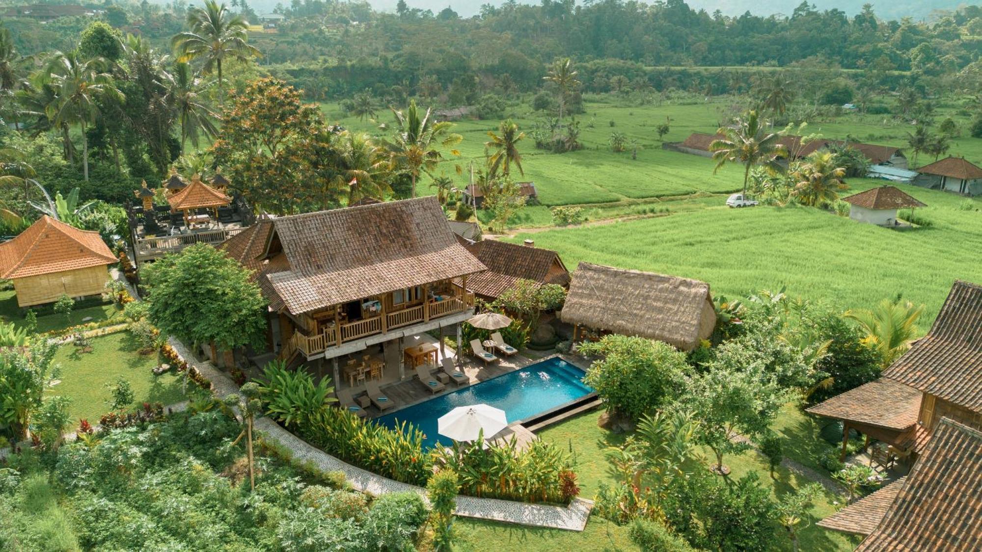 Kubu Sakian Villa And Restaurant Sidemen Silebeng Buitenkant foto