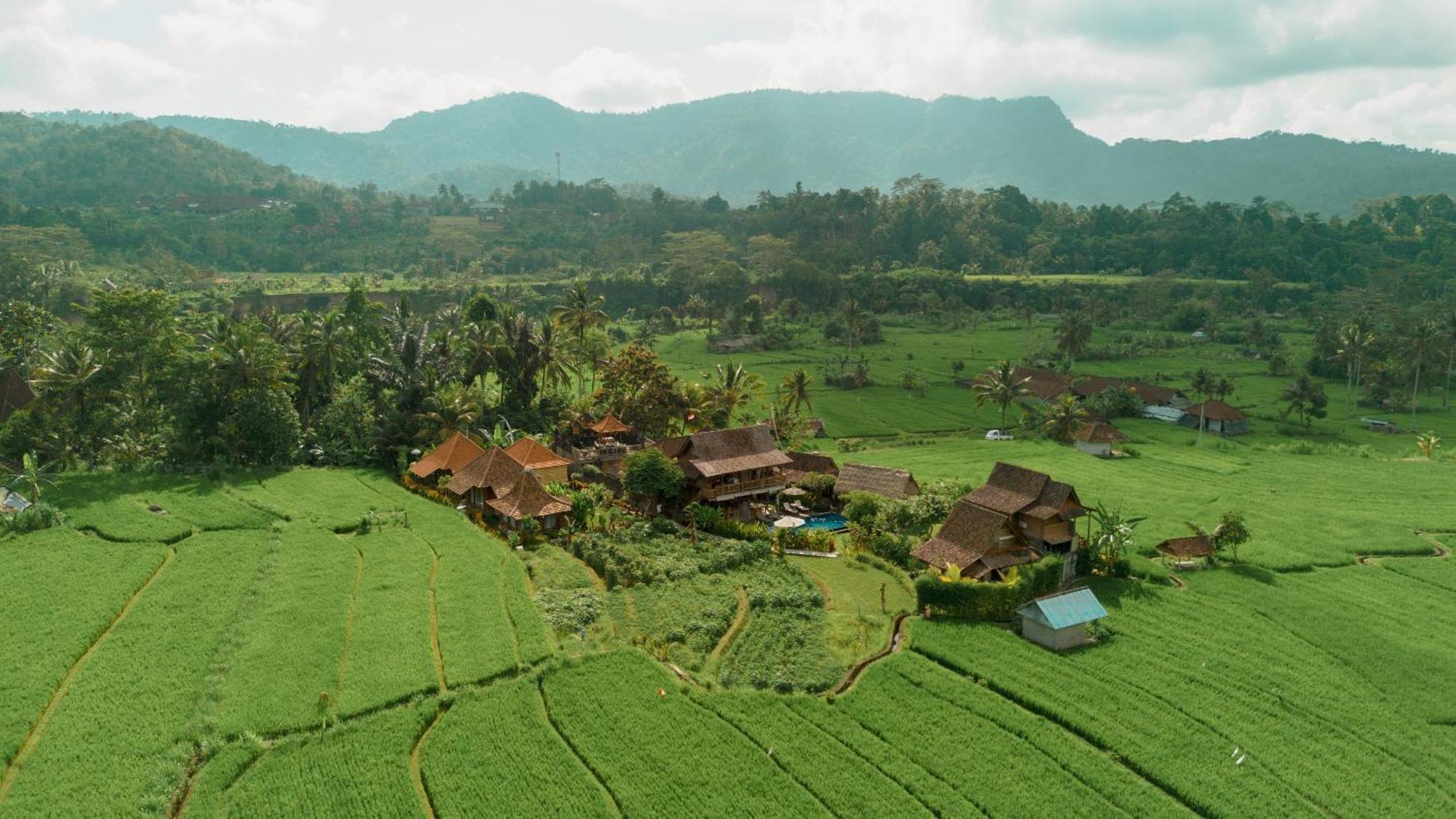 Kubu Sakian Villa And Restaurant Sidemen Silebeng Buitenkant foto
